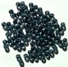 50 6mm Transparent Montana Blue Round Glass Beads